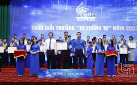 Giải thưởng "15 tháng 10": Vinh danh 82 cán bộ Hội Liên hiệp thanh niên Việt Nam xuất sắc