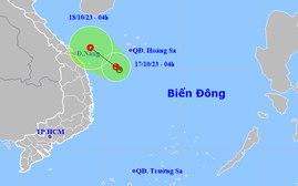 Tin mới nhất về vùng áp thấp trên Biển Đông