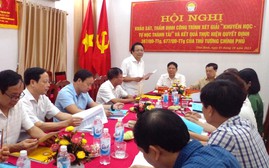 Trung ương Hội Khuyến học Việt Nam thẩm định công trình xét giải Nhân tài Đất Việt tại Thái Bình