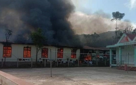 Cháy trường bán trú ở Sơn La, 1 học sinh tử vong