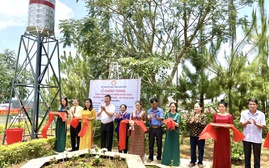 Hội Khuyến học tỉnh Lâm Đồng khánh thành giếng khoan nước sạch tặng trường học vùng khó khăn