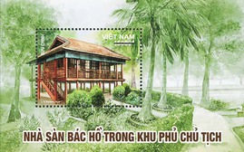 Phát hành bộ tem bưu chính đặc biệt: “Nhà sàn Bác Hồ trong khu Phủ Chủ tịch”