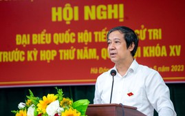 Bộ trưởng Bộ Giáo dục và Đào tạo tiếp xúc cử tri quận Hà Đông, thành phố Hà Nội
