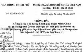 Kết luận của Chính phủ về định hướng giải pháp thực hiện đổi mới giáo dục và đào tạo