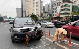 Ngăn chặn tài xế lái xe ngược chiều, nồng độ cồn vượt xa mức cho phép trên đường Vành đai 3