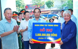 Tổng Bí thư Tô Lâm và đoàn công tác thăm, động viên nhân dân tỉnh Thái Nguyên sau bão lũ