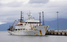 Tàu nghiên cứu khoa học “Viện sĩ Lavrentyev” khảo sát địa chất-địa vật lý và hải dương học trên vùng biển Việt Nam