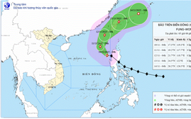 Bão Fung-Wong đi vào Biển Đông, trở thành cơn bão số 14 trong năm