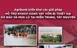 Agribank triển khai chính sách giảm 2% lãi suất cho vay hỗ trợ khách hàng bị thiệt hại do bão và mưa lũ