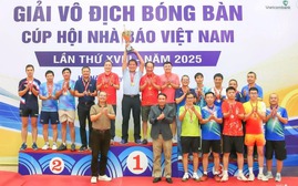 Giải vô địch bóng bàn Cúp Hội Nhà báo Việt Nam 2025: Ngày hội giàu tính kết nối của các nhà báo