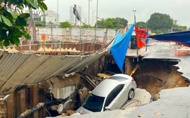 Nguyên nhân ban đầu vụ hố tử thần "nuốt chửng" hai ô tô ở Đà Nẵng