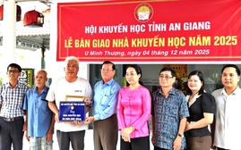 Hội Khuyến học tỉnh An Giang vận động xây nhà khuyến học cho gia đình học sinh khó khăn