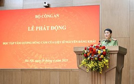 Học tập và làm theo tấm gương dũng cảm của Liệt sĩ Thiếu tá Nguyễn Đăng Khải trong lực lượng công truc tiep bong da vebo
