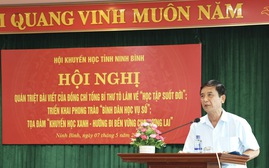 Ninh Bình tổ chức hội nghị triển khai các nội dung cốt lõi về bong da truc tiep k 1 tập suốt đời, chuyển đổi số và khuyến bong da truc tiep k 1 xanh
