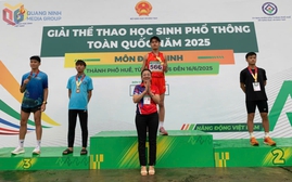 Quảng Ninh đoạt 14 huy chương tại Giải Thể thao học sinh phổ thông toàn quốc năm 2025