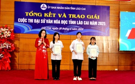 Lào Cai trao giải “Đại sứ văn hóa đọc” năm 2025