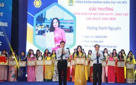 Công đoàn ngành giáo dục Hà Nội trao Giải thưởng “Nhà giáo Hà Nội tâm huyết, sáng tạo” cho 153 nhà giáo