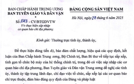 Thống nhất tên gọi Báo và phát thanh, truyền hình địa phương