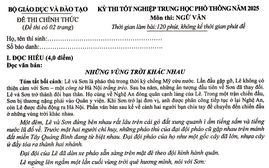 Kì thi tốt nghiệp 2025: Đề Ngữ văn trùng văn bản, đề Toán sao chép ý tưởng, đề Địa lí có "sạn"?