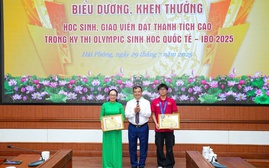 Biểu dương học sinh đạt thành tích xuất sắc tại Olympic Sinh học Quốc tế 2025 tại Hải Phòng