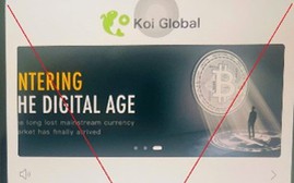 Tặng tiền để lôi kéo tham gia đầu tư tiền ảo trên ứng dụng Koi Global - dễ "dính bẫy" lừa đảo