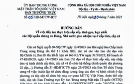 Hướng dẫn 05/HD-MTTW-BTT: Giảm ít nhất 20% nhân sự từ 2026 trong các Hội quần chúng