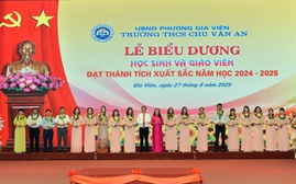 Trường Trung học cơ sở Chu Văn An (Hải Phòng) biểu dương giáo viên và học sinh đạt thành tích cao