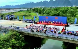 Cặp cửa khẩu Tà Lùng (Việt Nam) - Thủy Khẩu (Trung Quốc) được nâng cấp lên cửa khẩu quốc tế
