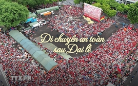 Hướng dẫn người dân rời khu vực đông đúc sau Quốc khánh 2/9