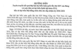 Hội Khuyến học Việt Nam hướng dẫn tuyên truyền kết quả Đại hội XIV của Đảng và bầu cử