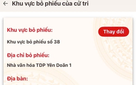 Hướng dẫn xác định khu vực bỏ phiếu của cử tri trên ứng dụng VNeID