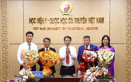 Học viện Y - Dược học cổ truyền Việt Nam bổ nhiệm lại bốn Phó Giáo sư
