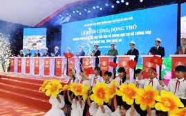 Nghệ An đồng loạt khởi công 11 trường học nội trú