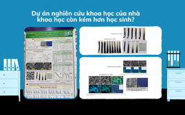 Poster một dự án đoạt giải Nhất Cuộc thi khoa học kỹ thuật cấp quốc gia 2026 giống hệt hình bài báo?