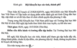 Hội Khuyến học Việt Nam tập huấn đánh giá mô hình Công dân học tập quy mô toàn quốc