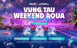 Bắn pháo hoa hàng tuần, Vũng Tàu hấp dẫn với chuỗi đại tiệc đêm chưa từng có tại công viên nước