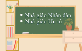 Đề nghị xét tặng danh hiệu cho 7 Nhà giáo Nhân dân, 59 Nhà giáo Ưu tú