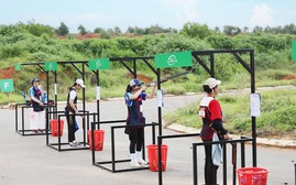 Lần đầu tiên thi đấu bắn súng đĩa bay vào ban đêm tại Việt Nam