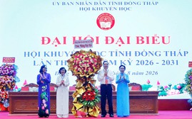 Bà Đồng Thị Bạch Tuyết tái đắc cử Chủ tịch Hội Khuyến học tỉnh Đồng Tháp nhiệm kỳ 2026-2031
