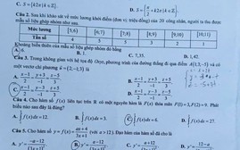 Đề Toán thi tốt nghiệp lần 2 ở Trường chuyên Tuyên Quang