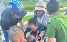 Công an xã Thần Lĩnh kịp thời ngăn cản người mẹ ôm con nhỏ có ý định nhảy cầu