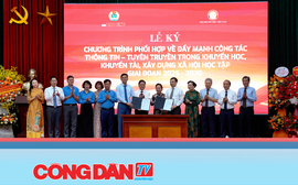 Hội Khuyến học Việt Nam và Báo Lao Động ký kết chương trình phối hợp giai đoạn 2026-2030