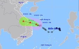 Bão số 5 đã suy yếu thành áp thấp nhiệt đới, từ Quảng Bình đến Bình Định và Bắc Tây Nguyên mưa lớn