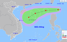Biển Đông chuẩn bị đón áp thấp nhiệt đới