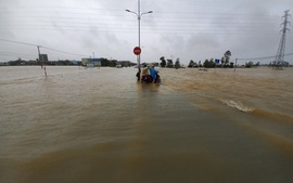 Mưa lớn ở Trung Bộ, cảnh báo lũ trên các sông từ Hà Tĩnh đến Quảng Ngãi