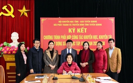 Hội Khuyến học Tuyên Quang ký kết phối hợp công tác khuyến học, đẩy mạnh tuyên truyền xã hội học tập