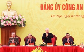 Tổng Bí thư Nguyễn Phú Trọng dự Hội nghị Đảng ủy Công an Trung ương