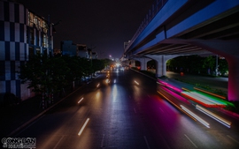 Nhiều đoạn trên tuyến đường nghìn tỷ không đèn chiếu sáng ở Thủ đô