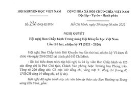 Nghị quyết Hội nghị Ban Chấp hành Trung ương Hội Khuyến học Việt Nam lần thứ hai, nhiệm kỳ VI (2021 - 2026)