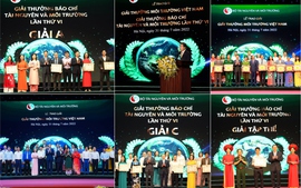 Trao giải thưởng Môi trường Việt Nam năm 2021 và giải thưởng Báo chí tài nguyên và môi trường lần thứ VI